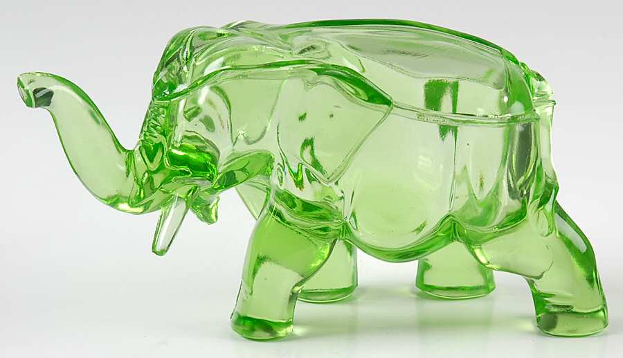 Animals & Figurines Small Elephant with Lid by Co-Operative Flint-1