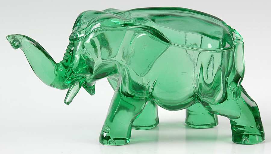 Animals & Figurines Small Elephant with Lid by Co-Operative Flint-1