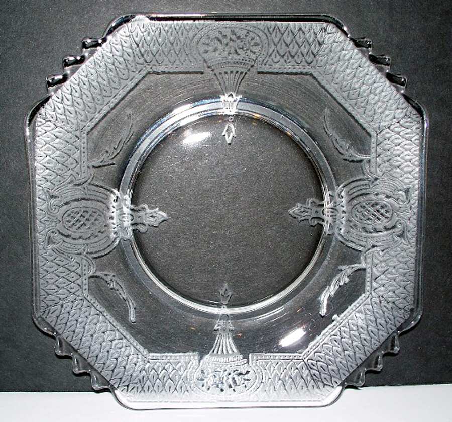 Grigg's Clear Bread & Butter Plate by Central Glass Works-1