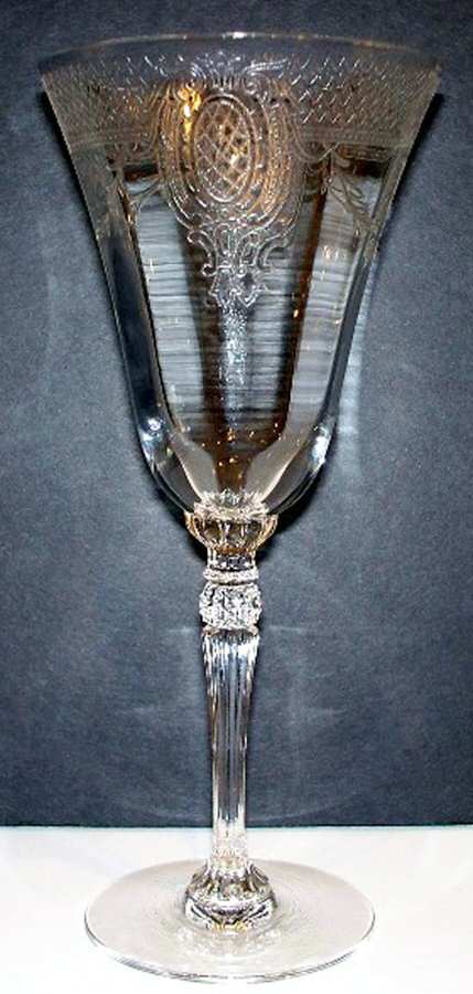 Grigg's Clear Water Goblet by Central Glass Works-1