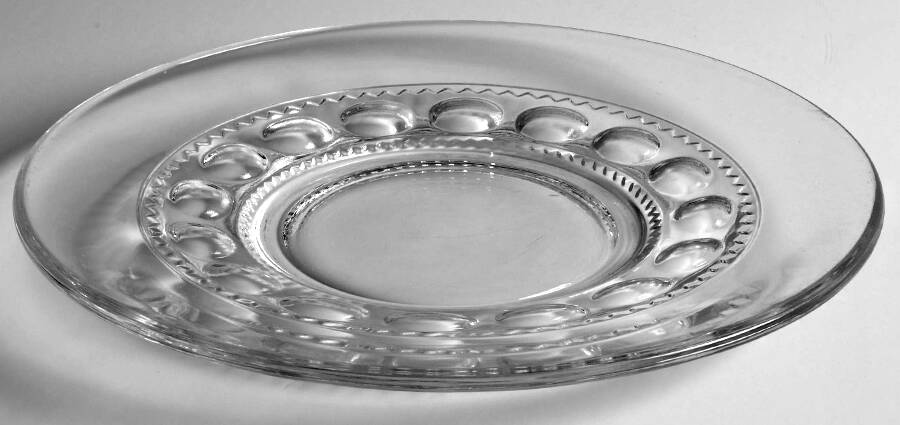Color Crown Clear Luncheon Plate by Colony-1