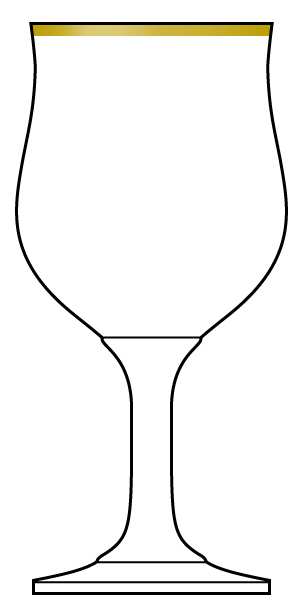 Tulip Gold Wine Glass by Circleware Crystal-1