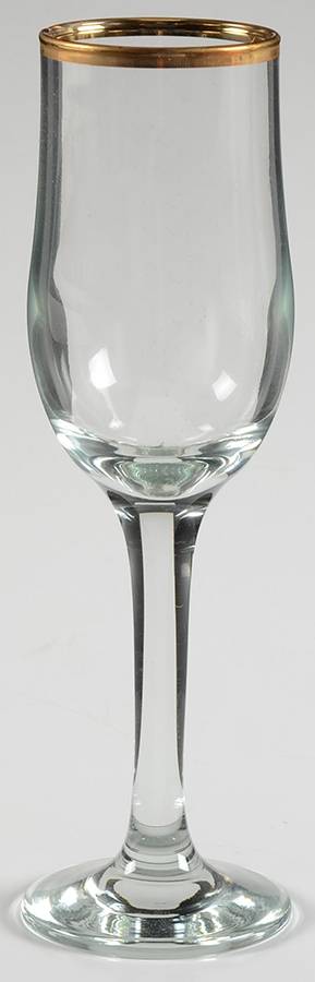 Tulip Gold Fluted Champagne by Circleware Crystal-1