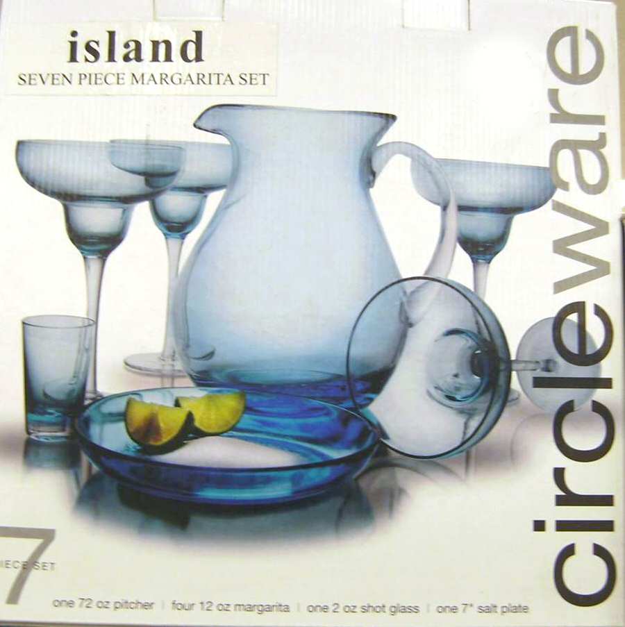 Island Margarita Glass by Circleware Crystal-1