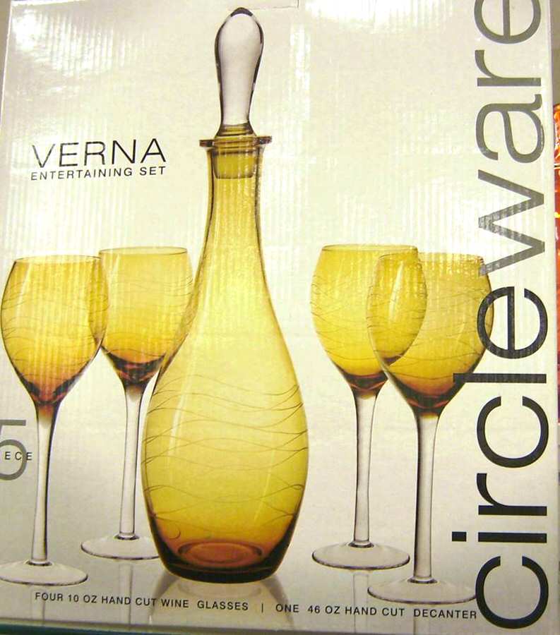 Verna Wine Glass by Circleware Crystal-1