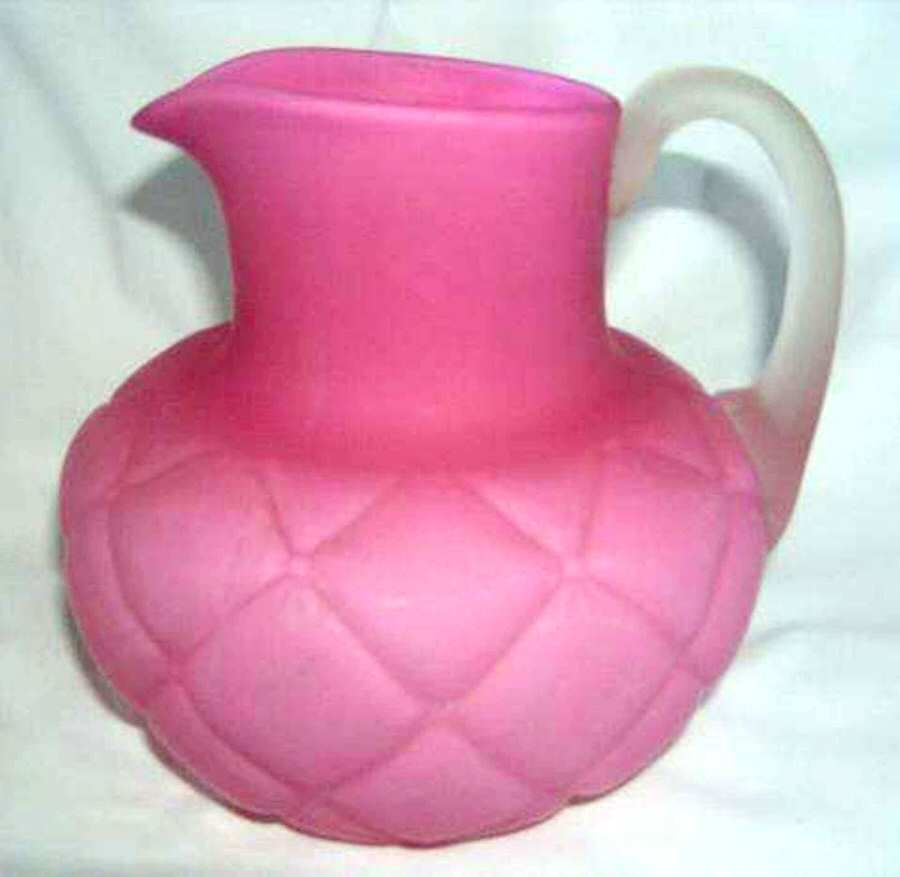 Quilt Pink Satin Pitcher by Consolidated-1