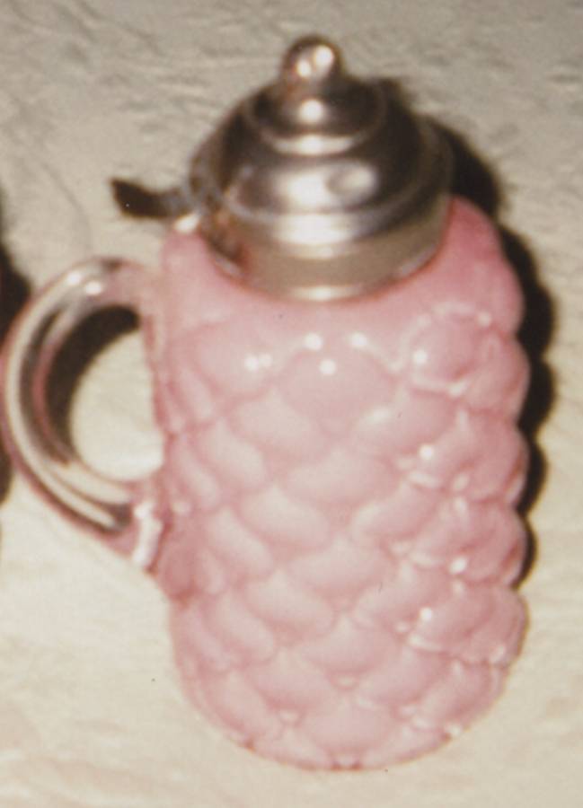 Quilt Pink Satin Syrup & Metal Lid by Consolidated-1