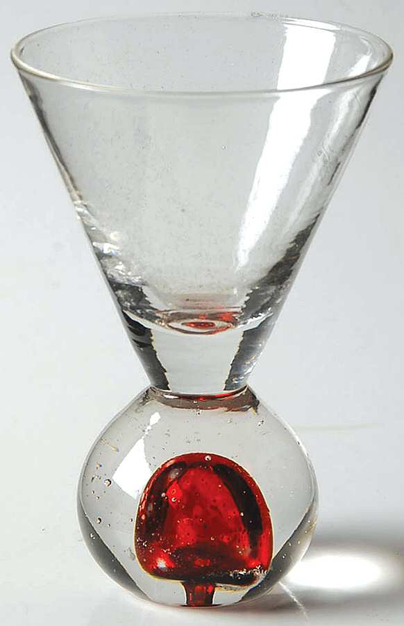 Bonfire Red Mini Martini by Circleware Crystal-1