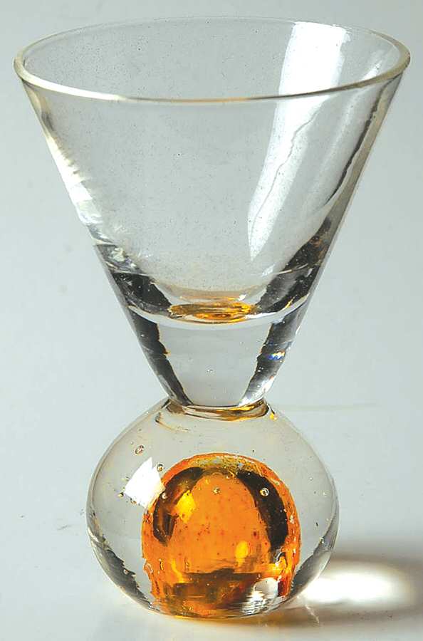 Bonfire Amber Mini Martini Glass by Circleware Crystal-1