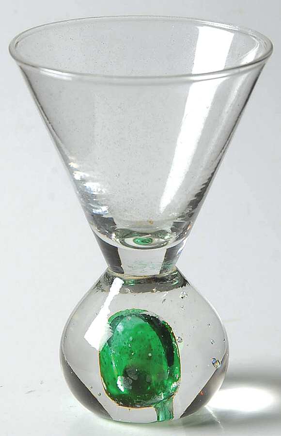 Bonfire Green Mini Martini Glass by Circleware Crystal-1