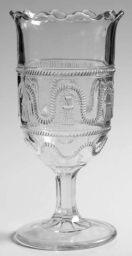 Cord & Tassel Celery Vase by Central Glass Works-1