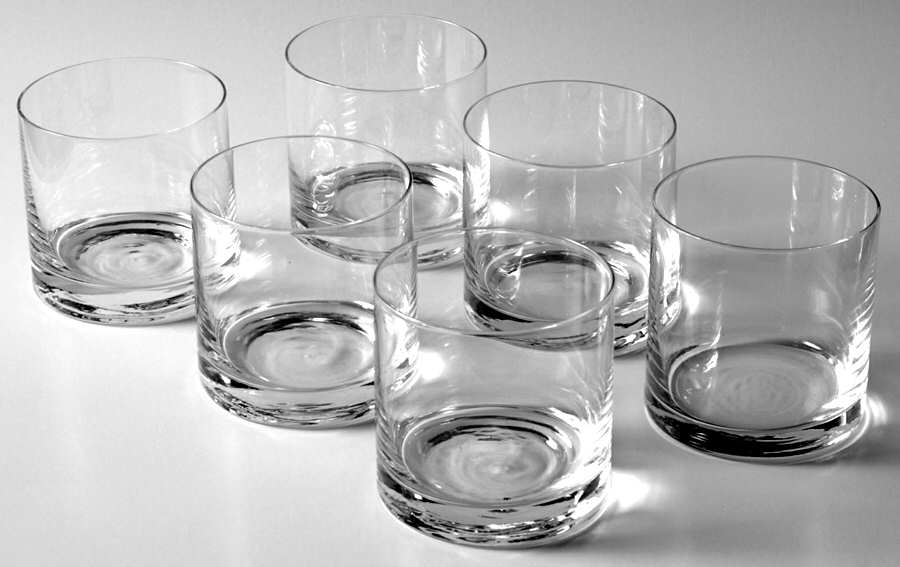 C4L1 Double Old Fashioned - Set of 6 by Clover Leaf Crystal-1