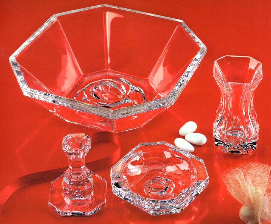 Rosa (Clear) Centerpiece by Colle-1