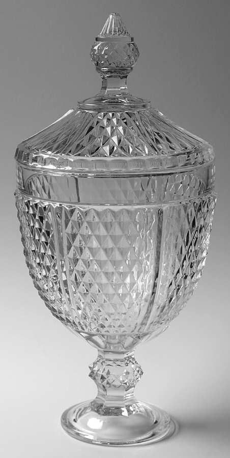 Ariana Footed Candy Dish & Lid by Circleware Crystal-1