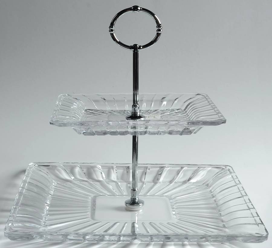 Alexandria 2 Tier Serving Tray by Crystal Clear Industries-1