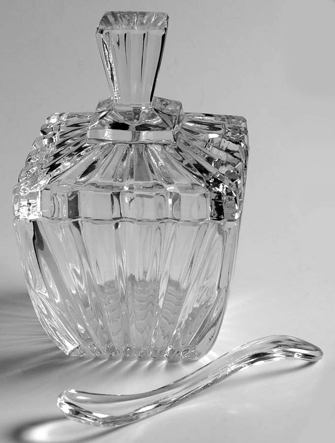 Alexandria Jam/Jelly with Lid and Spoon by Crystal Clear Industries-1