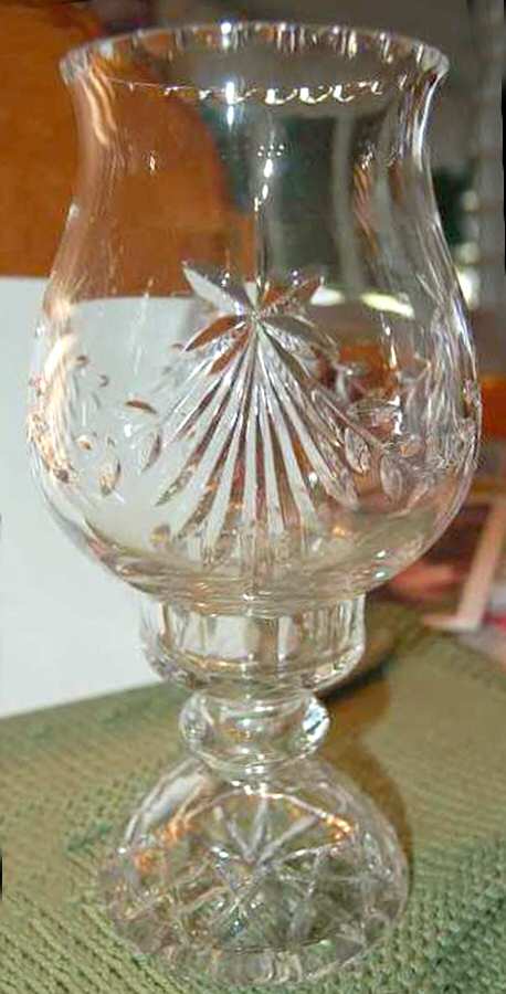 Atrium Hurricane Lamp & Globe by Crystal Clear Industries-1
