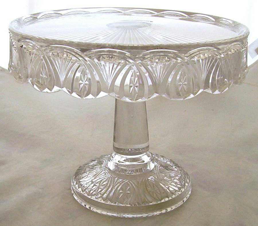 Radiant Round Cake Stand by Columbia Glass Co.-1