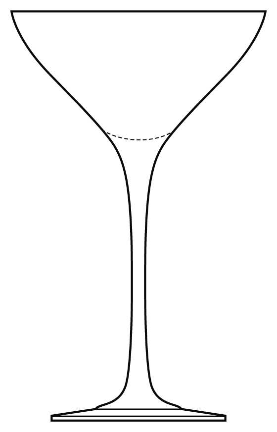 Bond Martini Glass by Crate & Barrel-1