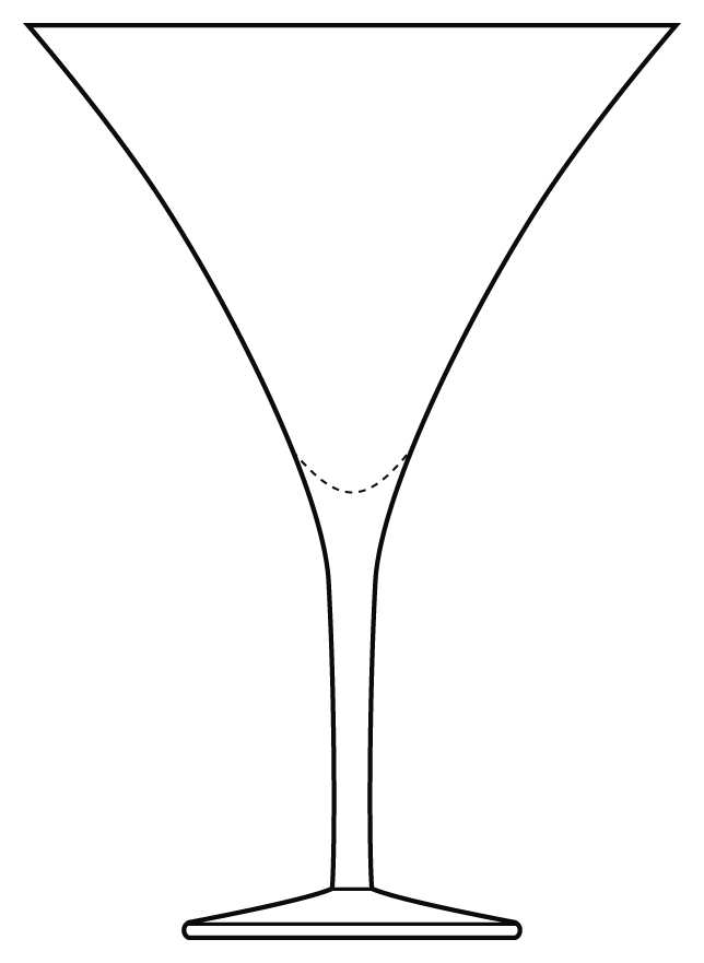 Gem Martini Glass by Crate & Barrel-1