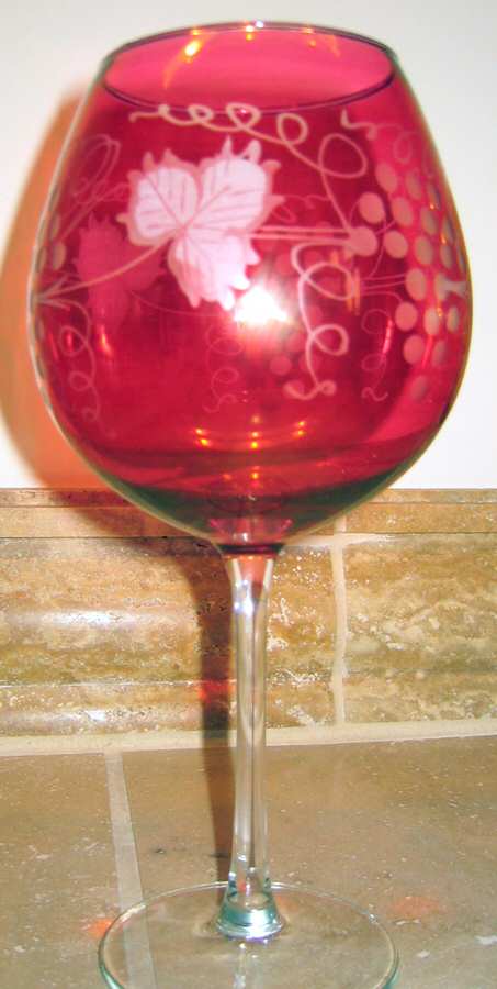 Alentejo Red Water Goblet by Casafina-1