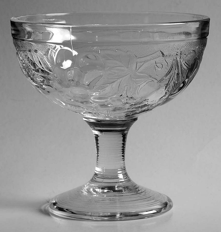 Gourmande Clear Footed Dessert by Cristal D'Arques - Durand-1