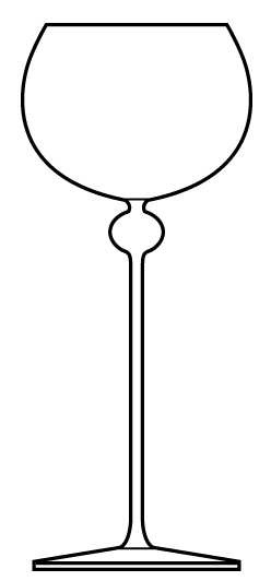 Irene Water Goblet by Cristais Hering-1