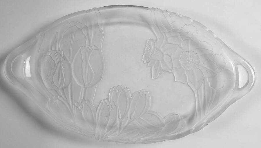Crystal Fleurs 16" Oval Platter by Colony-1
