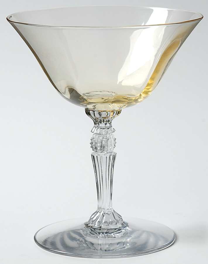 1470 Topaz Low Sherbet by Central Glass Works-1