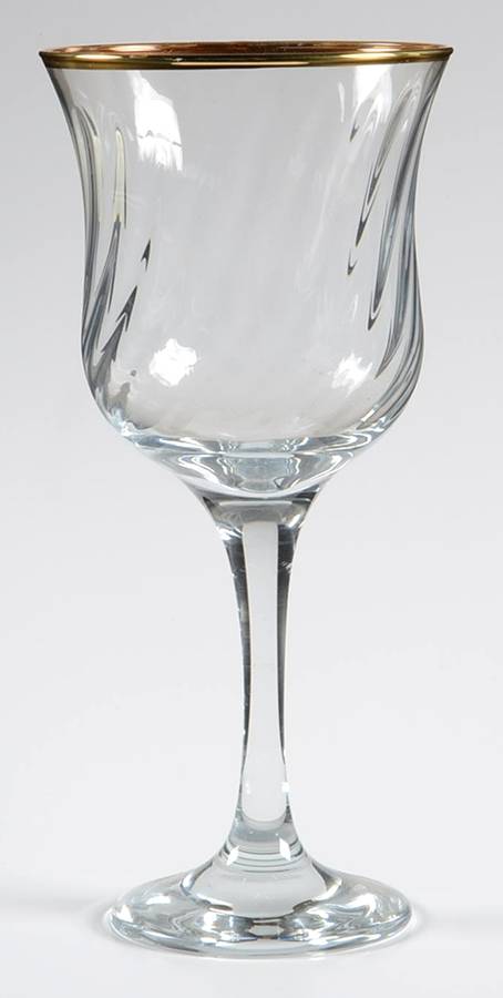 Regent Gold Water Goblet by Crystal Clear Industries-1