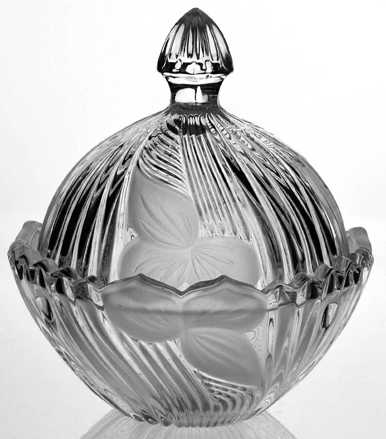 Sutton Place Candy Dish & Lid by Crystal Clear Industries-1