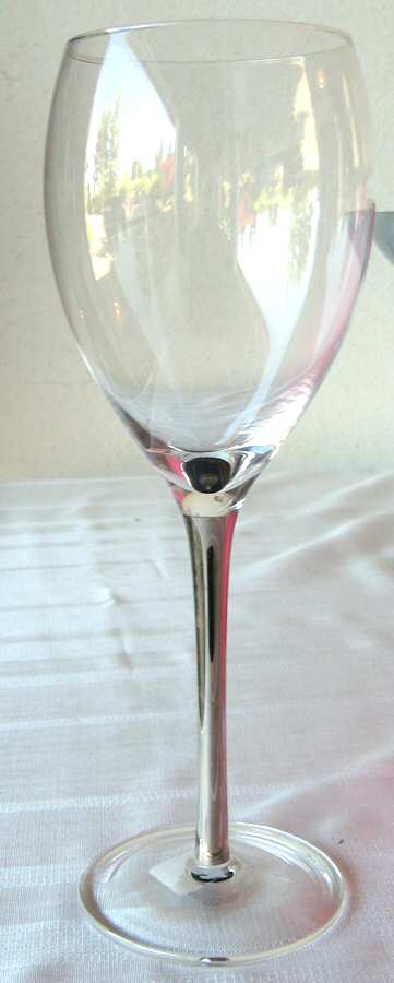 Silver Stem Water Goblet by Crate & Barrel-1