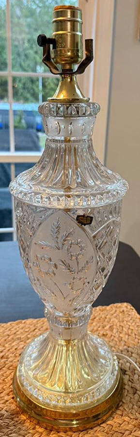 Flora Collection 30" Electric Lamp Base by Crystal Clear Industries-1