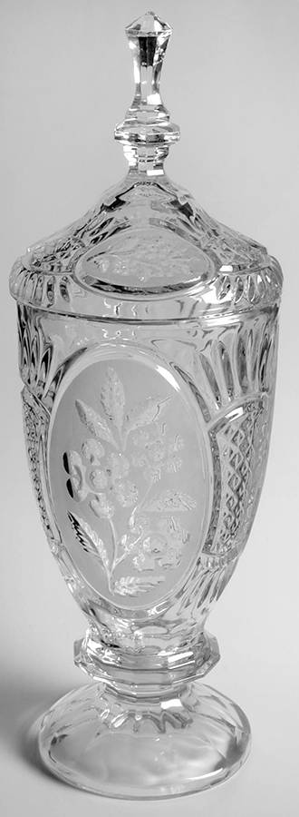 Flora Collection Urn & Lid by Crystal Clear Industries-1