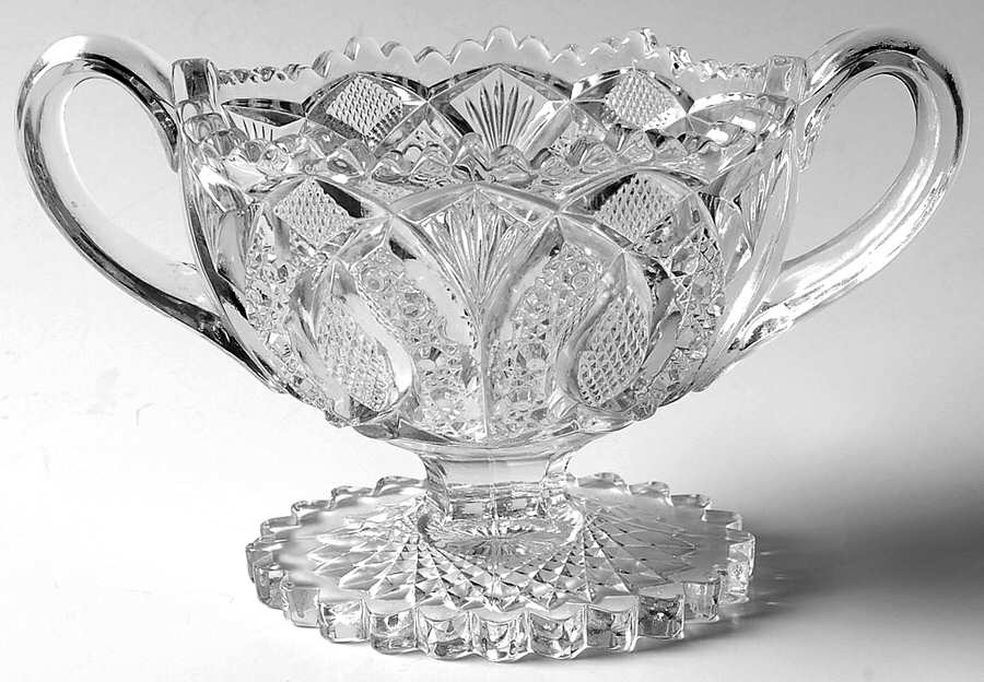 Lotus Footed Open Sugar by Cambridge-1