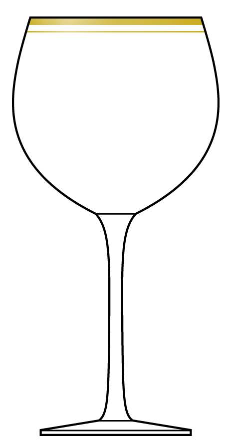 Gold Double Band Balloon Wine by Charter Club-1