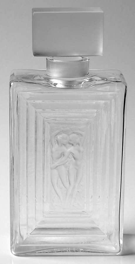 Duncan Square Perfume Bottle & Stopper by Lalique-1