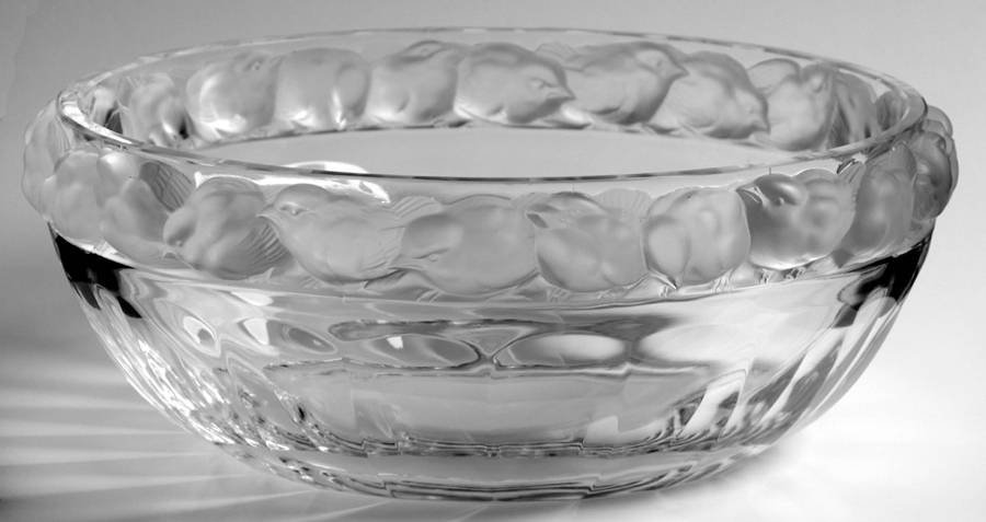 Mesanges 9" Round Bowl by Lalique-1