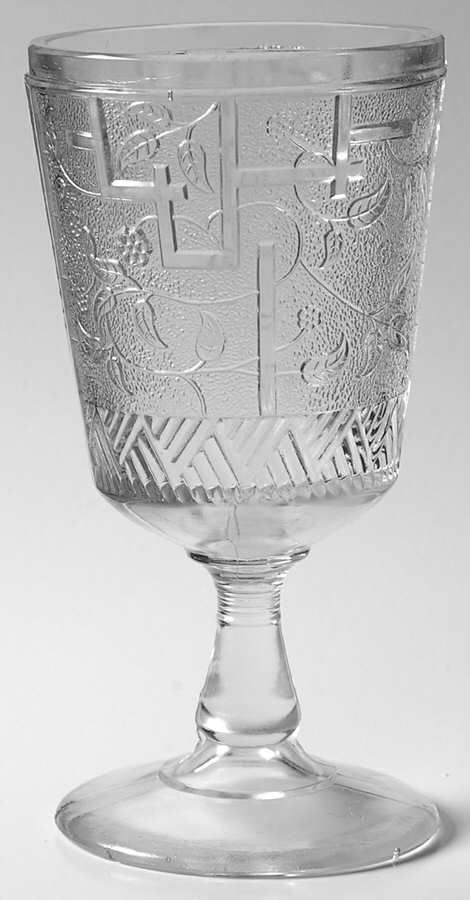 Barred Forget Me Not Water Goblet by Canton-1