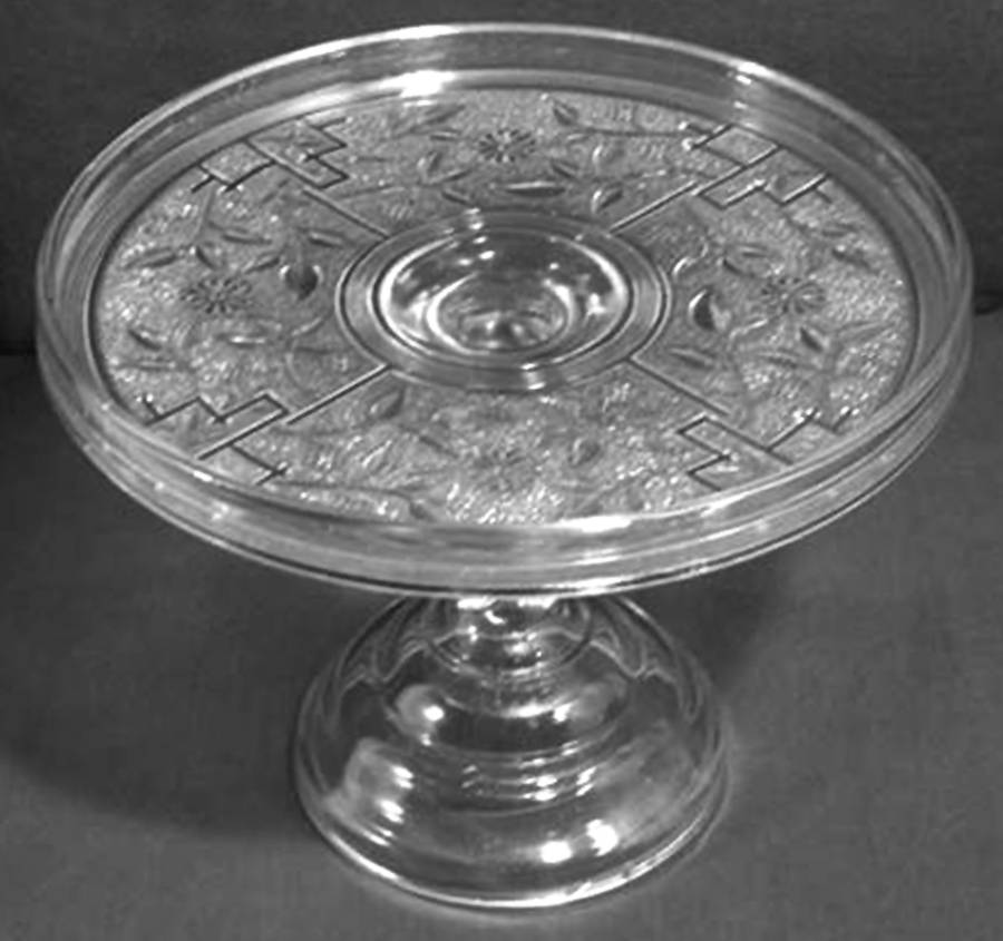 Barred Forget Me Not Round Cake Stand by Canton-1