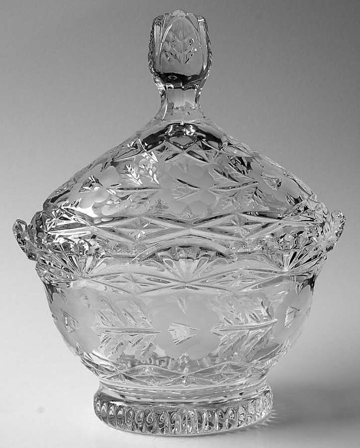 CCI19 Oval Candy Dish with Lid by Crystal Clear Industries-1