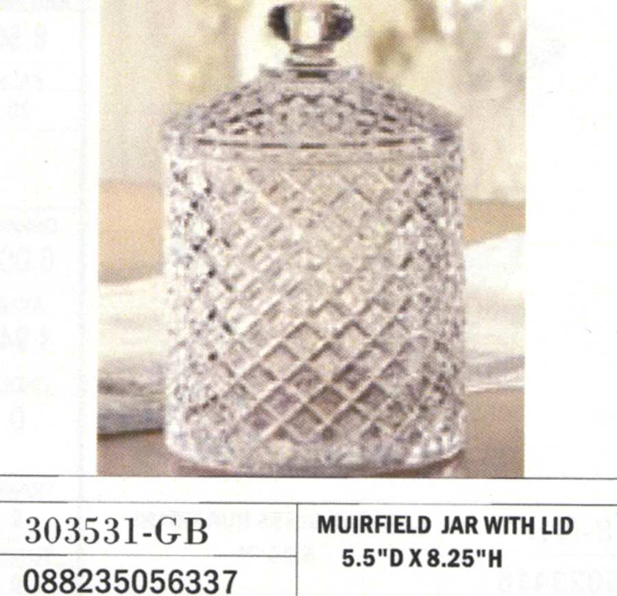 Muirfield Jar & Lid by Crystal Clear Industries-1
