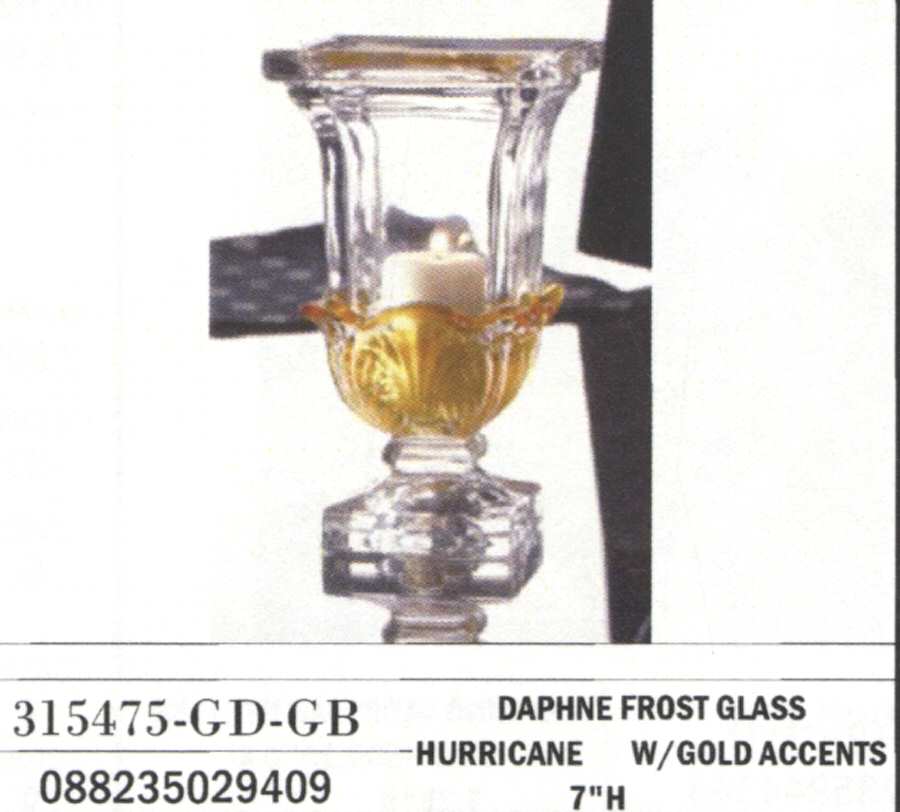 Daphne 7" 1 Piece Open Hurricane by Crystal Clear Industries-1