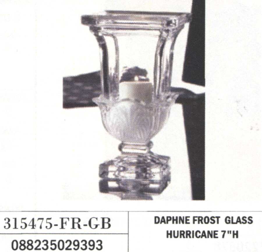 Daphne 7" 1 Piece Open Hurricane by Crystal Clear Industries-1
