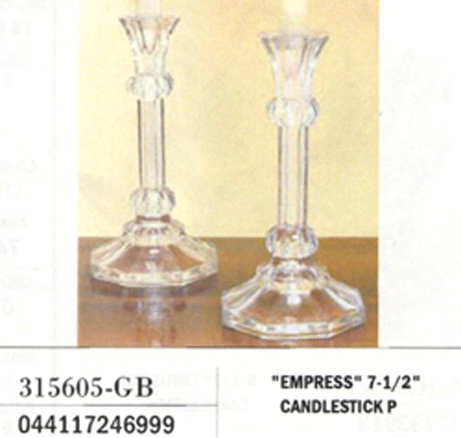 Empress 7" Single Light Candlestick by Crystal Clear Industries-1
