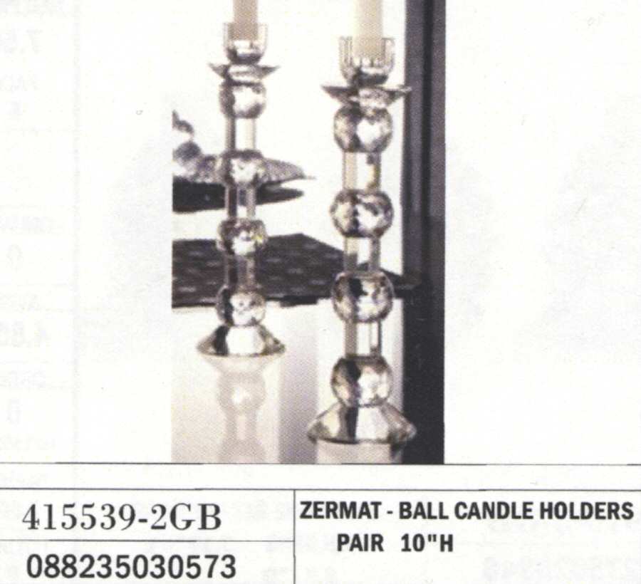 Zermat 10" Tall Single Light Candlestick by Fifth Avenue-1