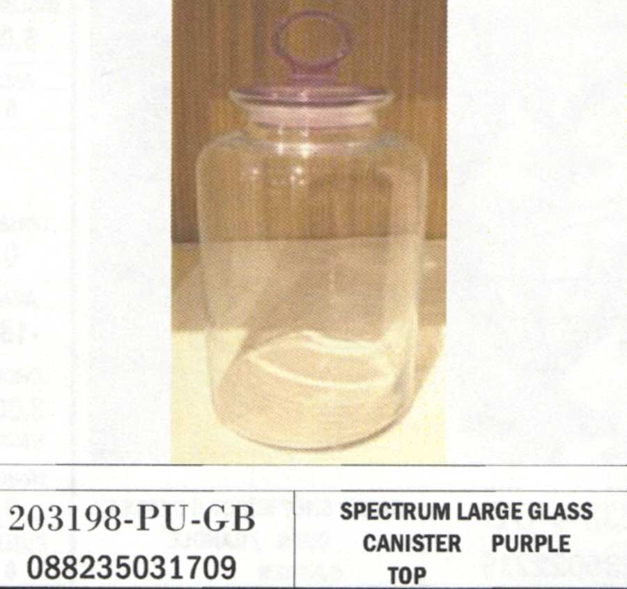 Spectrum Large Canister & Lid by Crystal Clear Industries-1