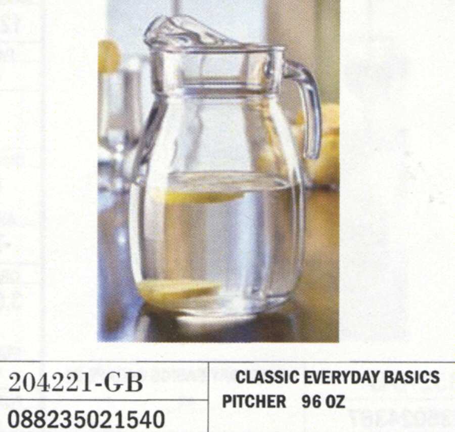 Everyday Basics Pitcher by Crystal Clear Industries-1
