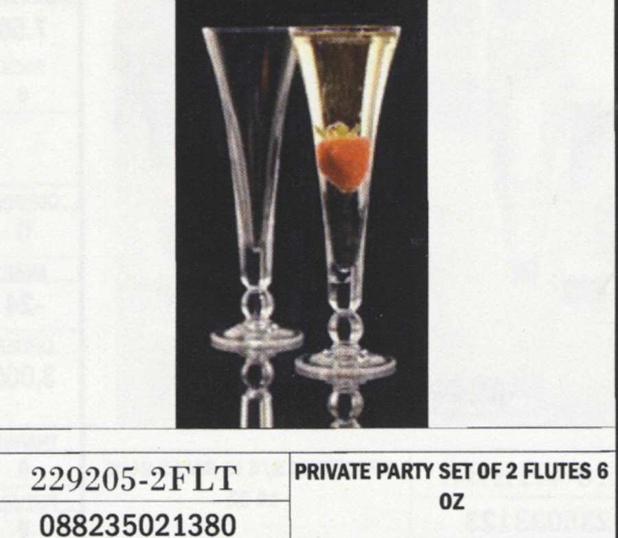 Private Party Trumpet Fluted Champagne by Crystal Clear Industries-1