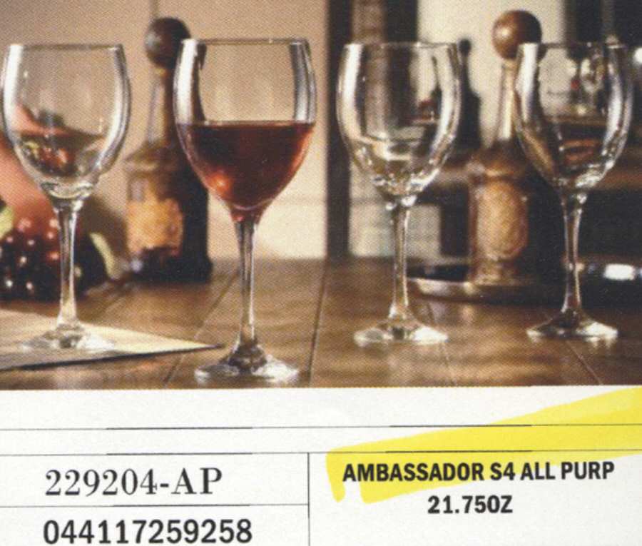 Ambassador Goblet All Purpose by Crystal Clear Industries-1